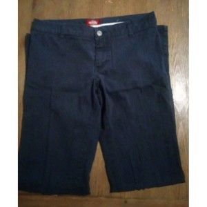 Jrs Dickies Blue Flare Leg Pants Size 5